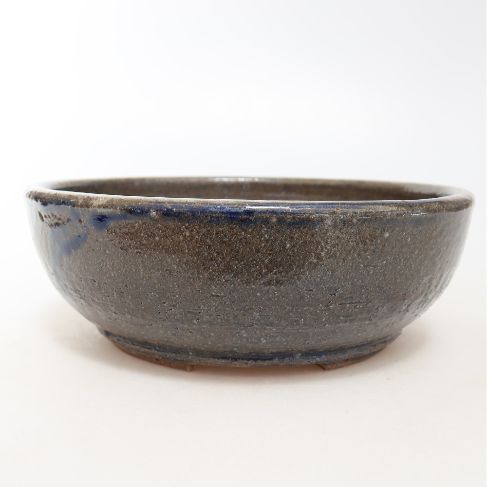 Ceramiczna miska do bonsai 17 x 17 x 6 cm, kolor szary