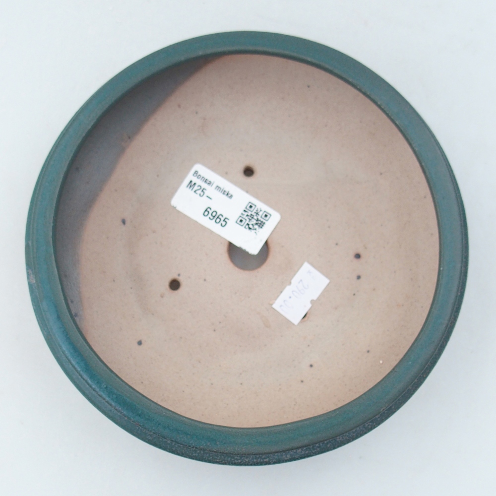 Ceramiczna miska do bonsai 15 x 15 x 5 cm, kolor niebieski