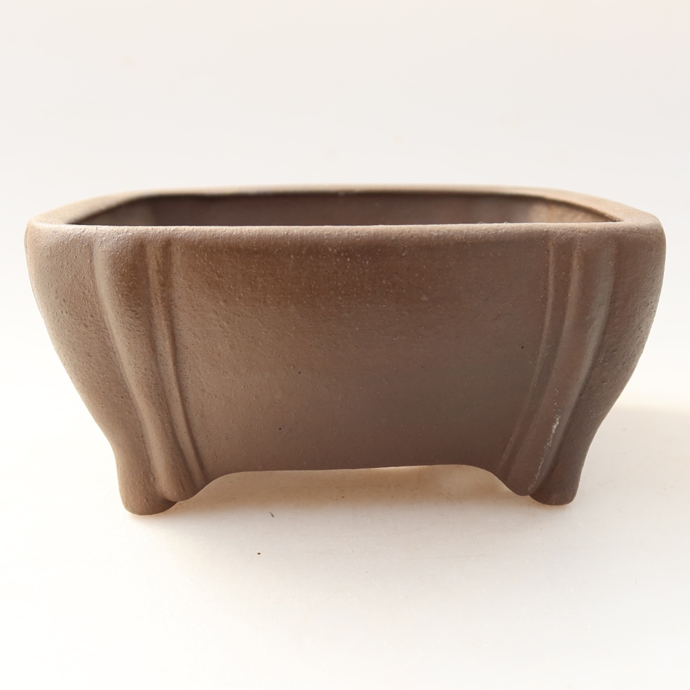 Ceramiczna miska do bonsai 10 x 10 x 5 cm, brązowa