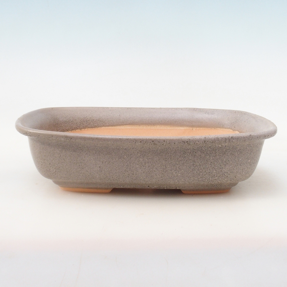 Miska do bonsai + podstawka H09 – 30 x 23 x 7,5 cm. – beżowa