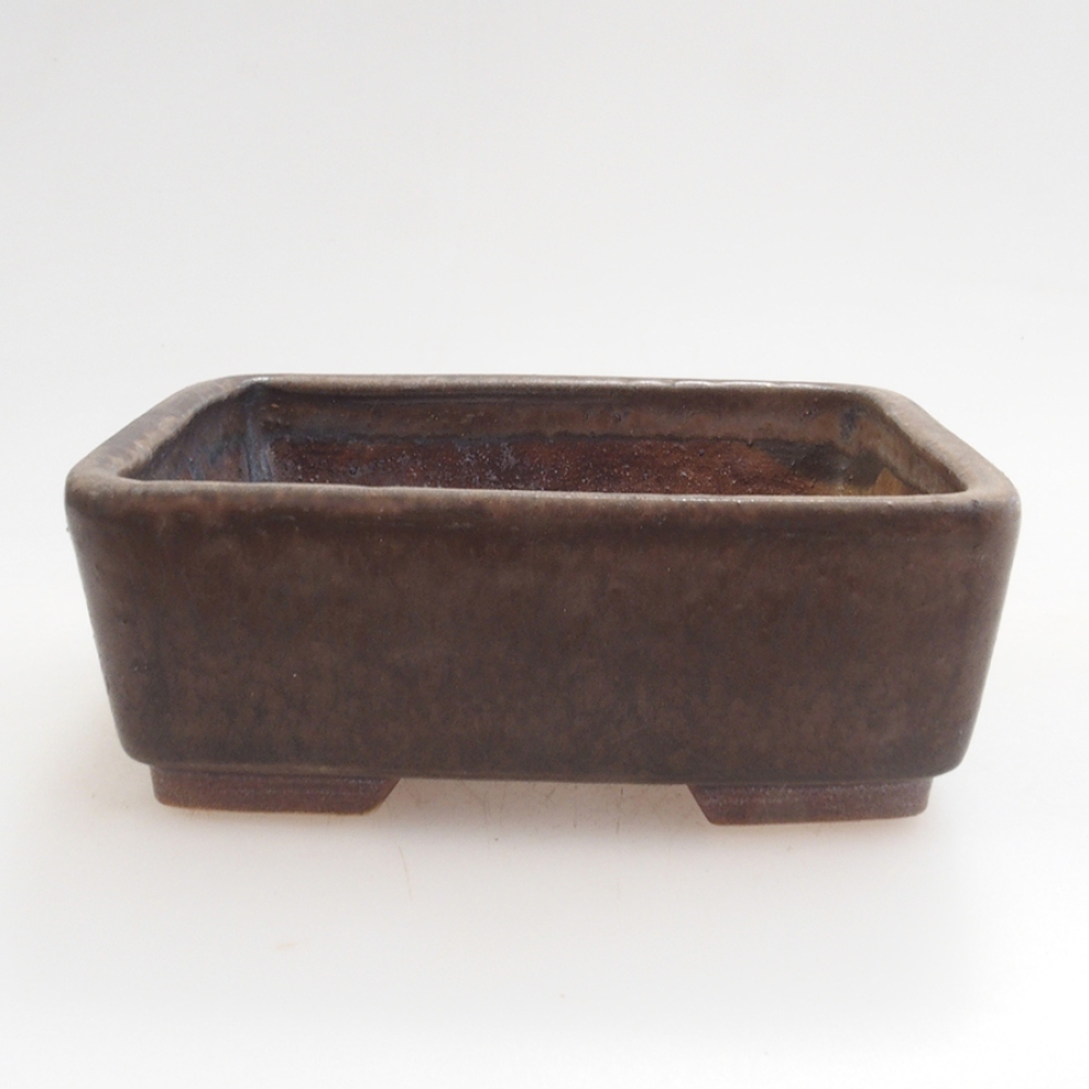 Ceramiczna miska do bonsai 9,5 x 8 x 3,5 cm, kolor brązowy