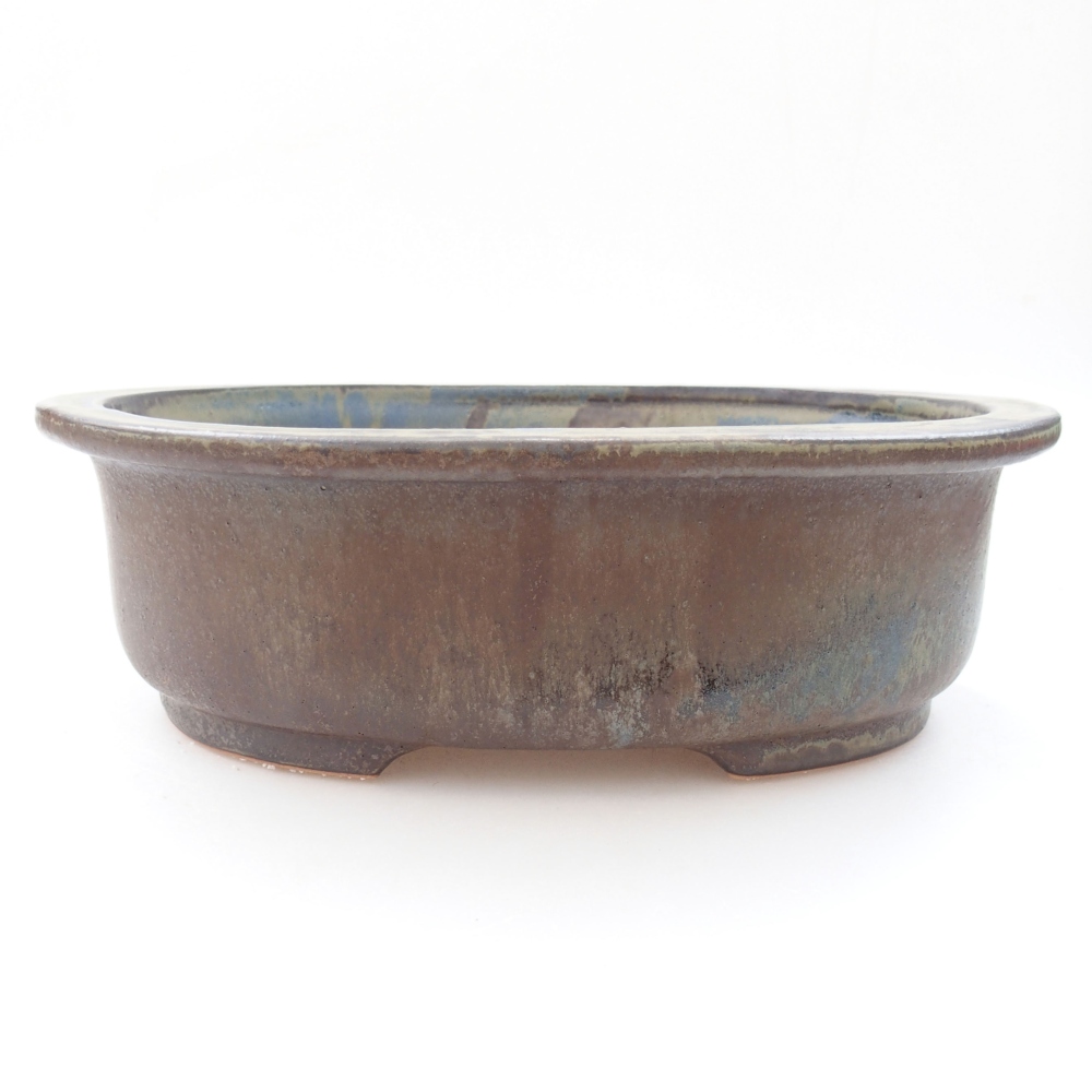 Ceramiczna miska bonsai 26 x 22 x 8 cm, kolor brązowy