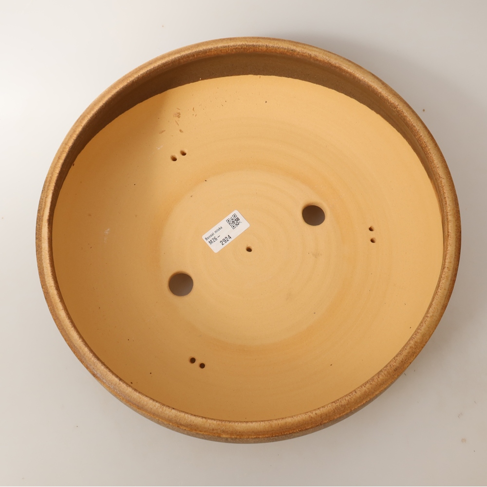 Ceramiczna miska do bonsai 32 x 32 x 10,5 cm, kolor brązowy – WYŁĄCZNIE ODBIÓR OSOBISTY lub transport na palecie