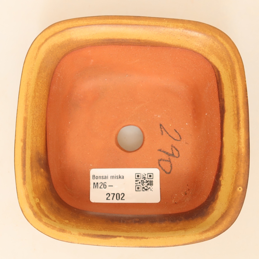 Ceramiczna miska  12 x 12 x 5 cm, kolor żółty