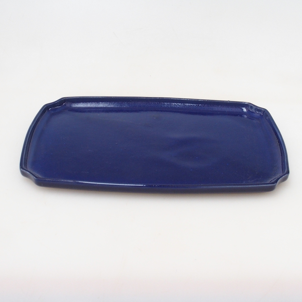 Ceramiczny spodek H07 – 28 x 19 x 1,5 cm – niebieski