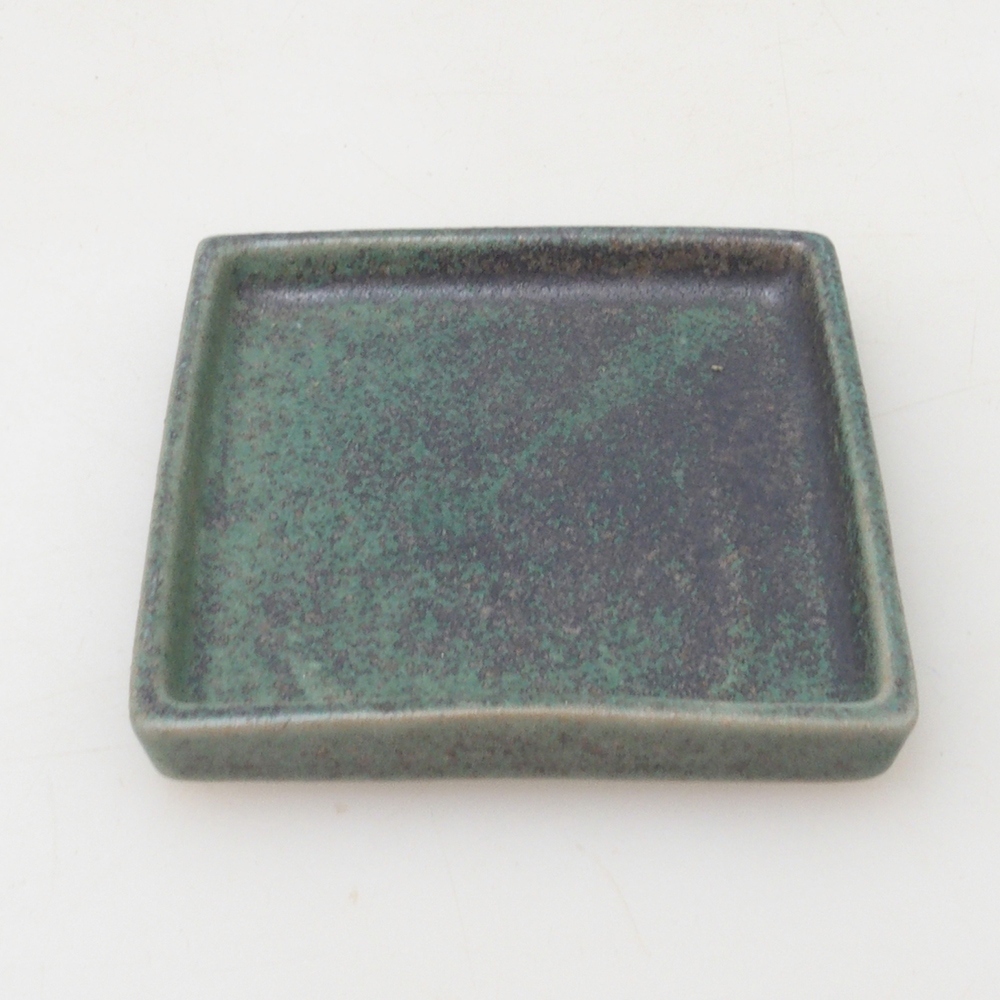 Bonsai bowl square S - 8 x 8 x 1 cm - zielony