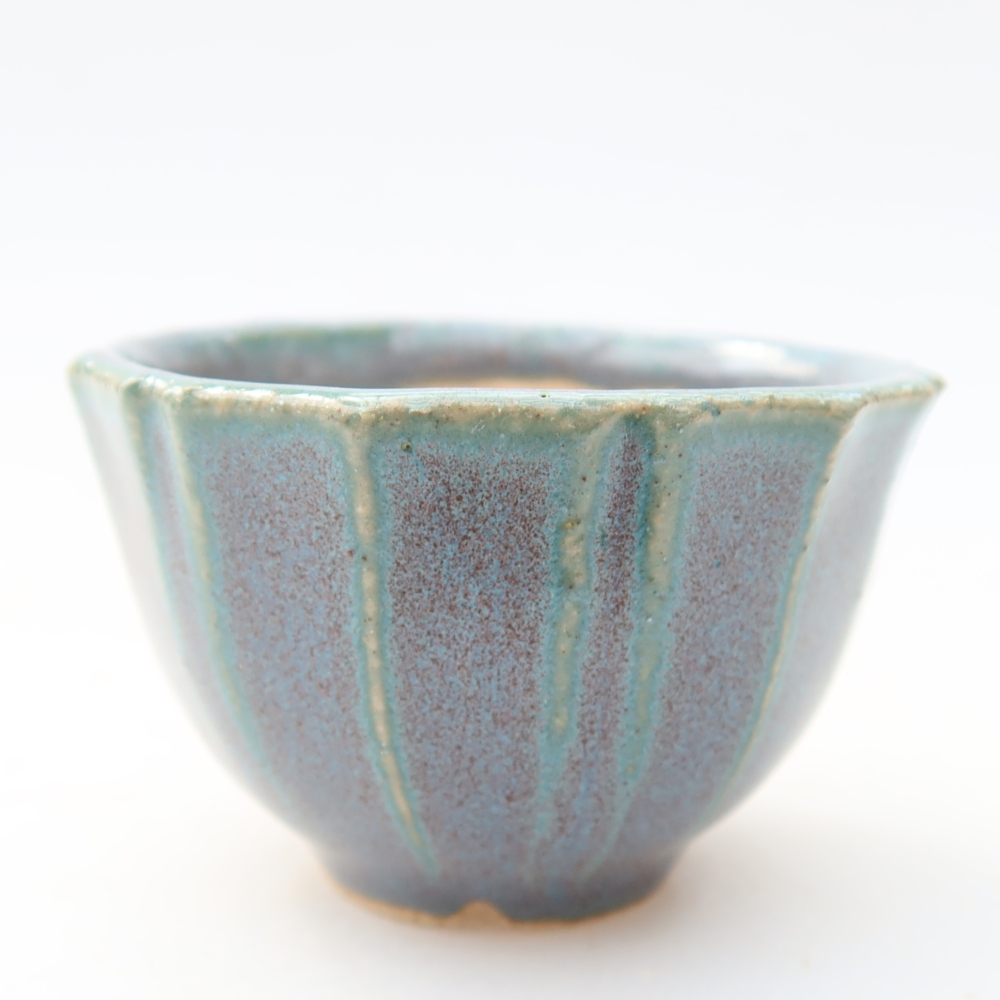 Ceramiczna miska do bonsai 5,5 x 5,5 x 3,5 cm, kolor szary