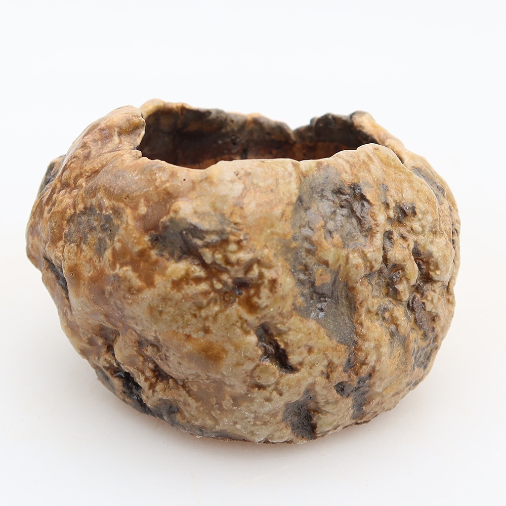 Ceramiczna skorupka  6 x 5 x 5,5 cm, kolor brązowy