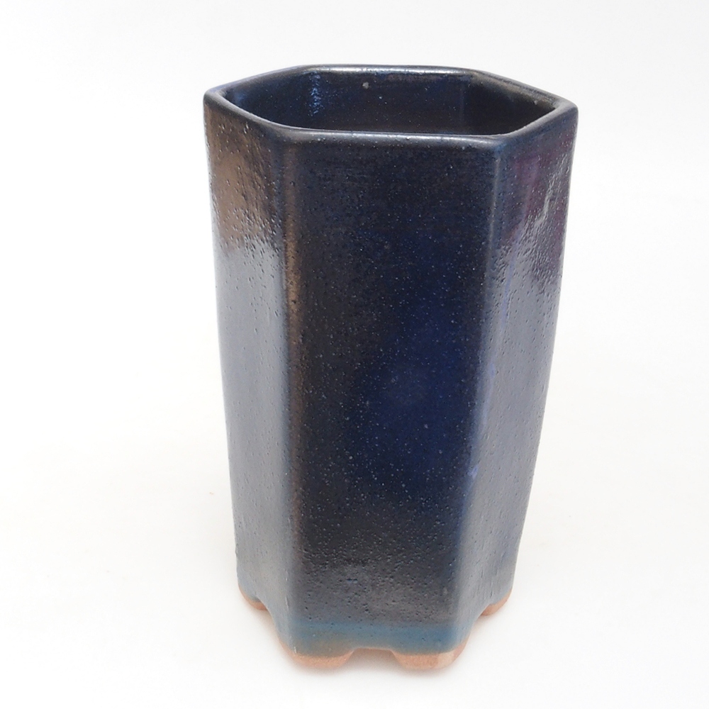 Ceramiczna miska bonsai 9,5 x 8,5 x 14,5 cm, kolor niebieski
