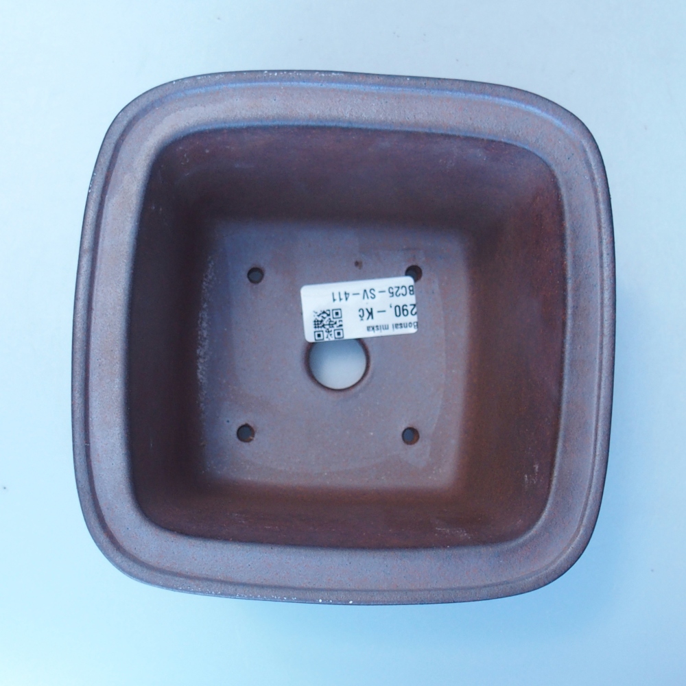 Miska 15 x 15 x 10,5 cm brązowa