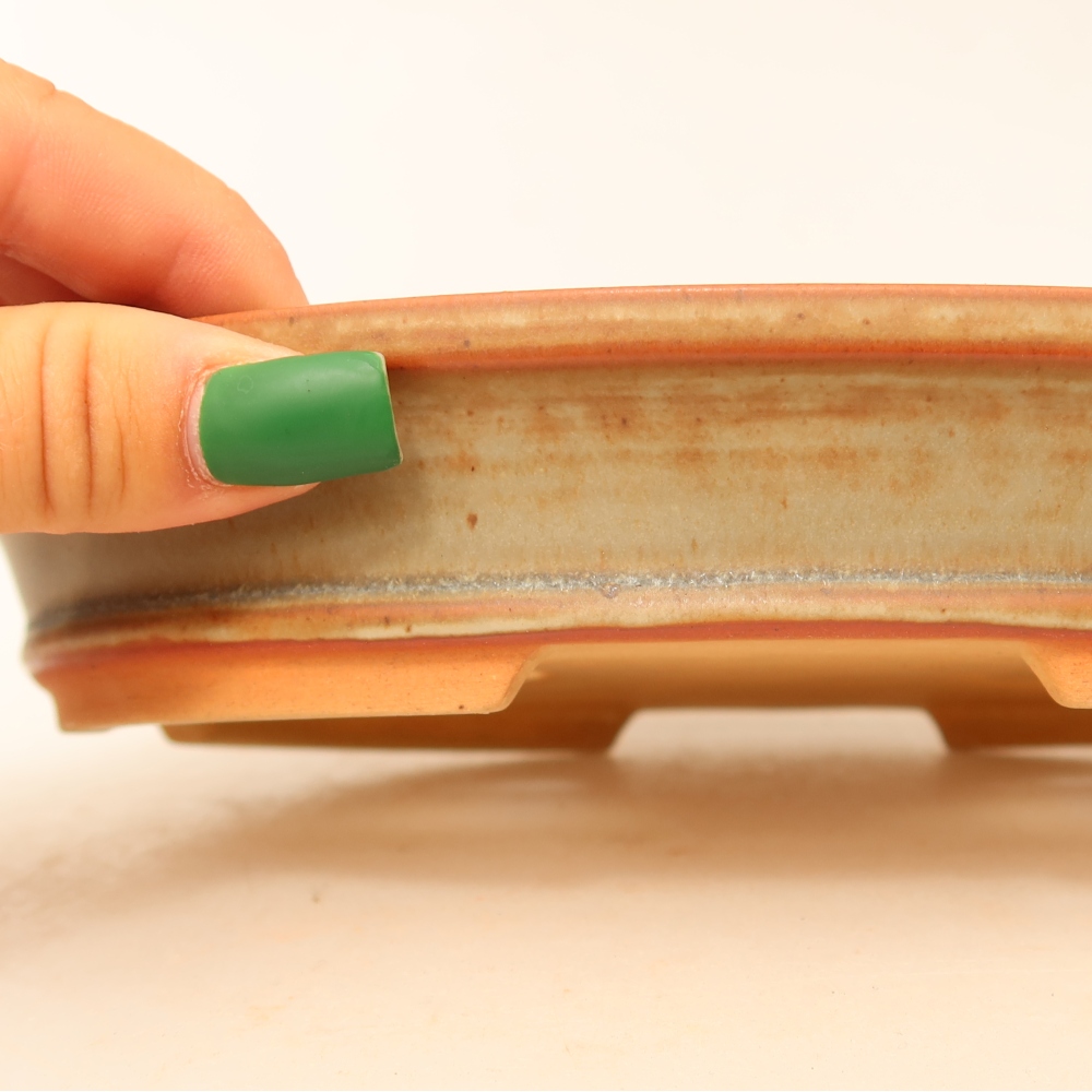 Ceramiczna miska  21 x 14,5 x 3,5 cm, kolor beżowy