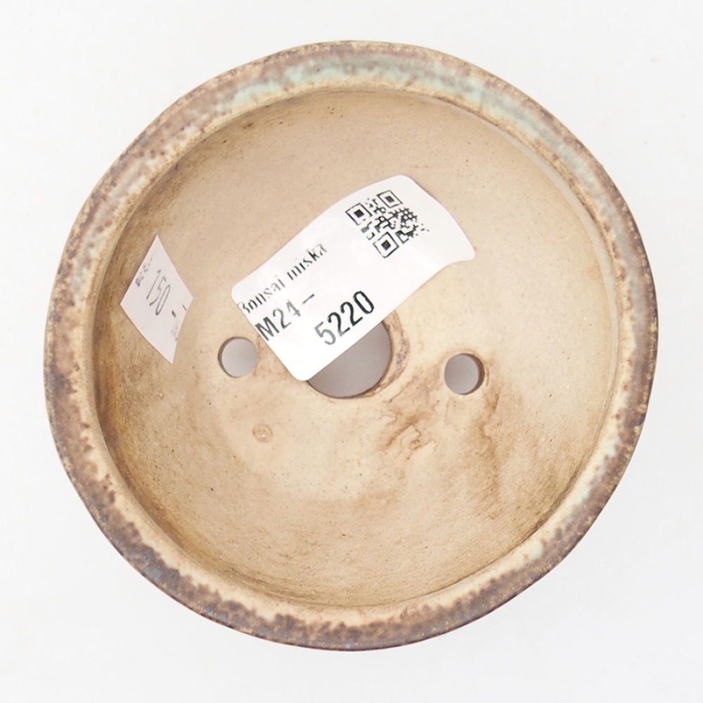 Ceramiczna miska do bonsai 8 x 8 x 5,5 cm, kolor zielony