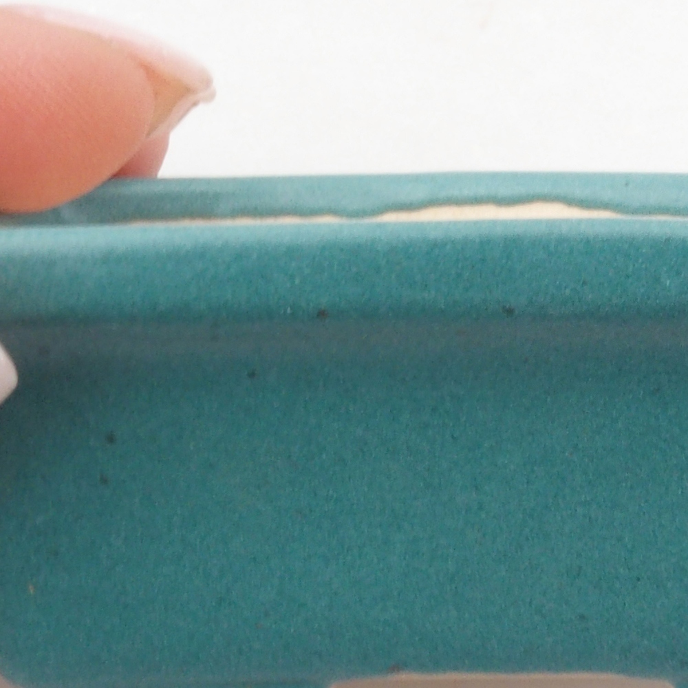 Ceramiczna miska bonsai 6,5 x 4 x 2,5 cm, kolor niebieski