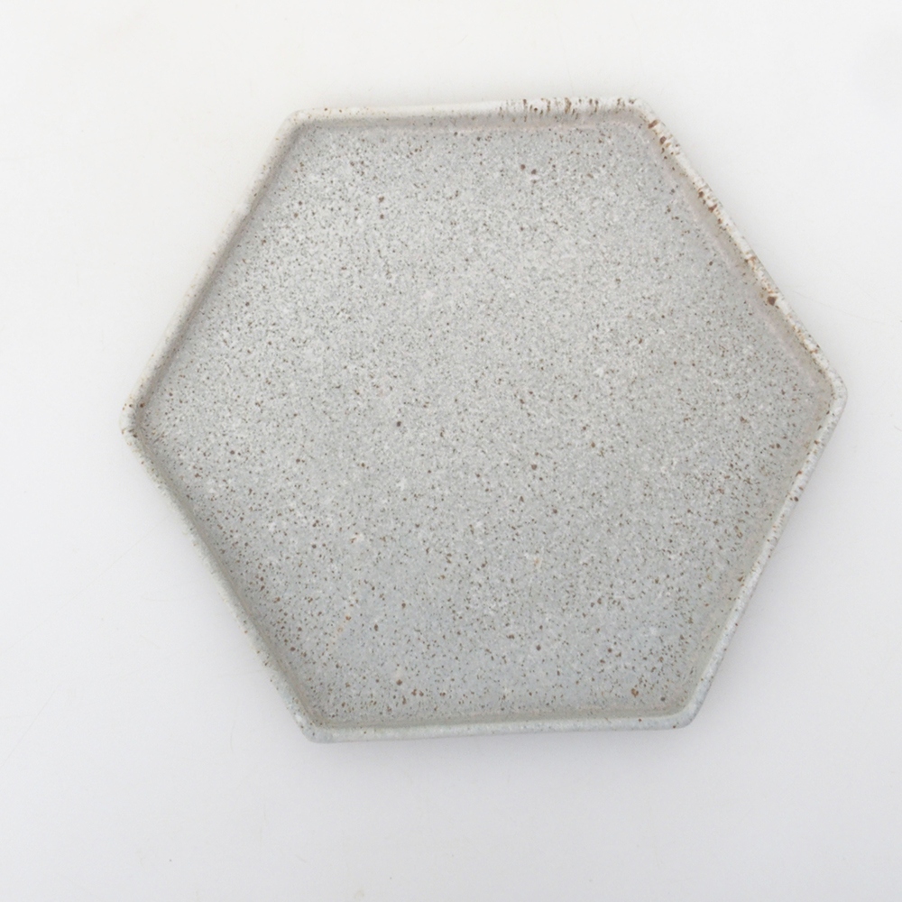 Miska do bonsai + podstawka H53 – 19 x 21,5 x 7 cm. – beżowa