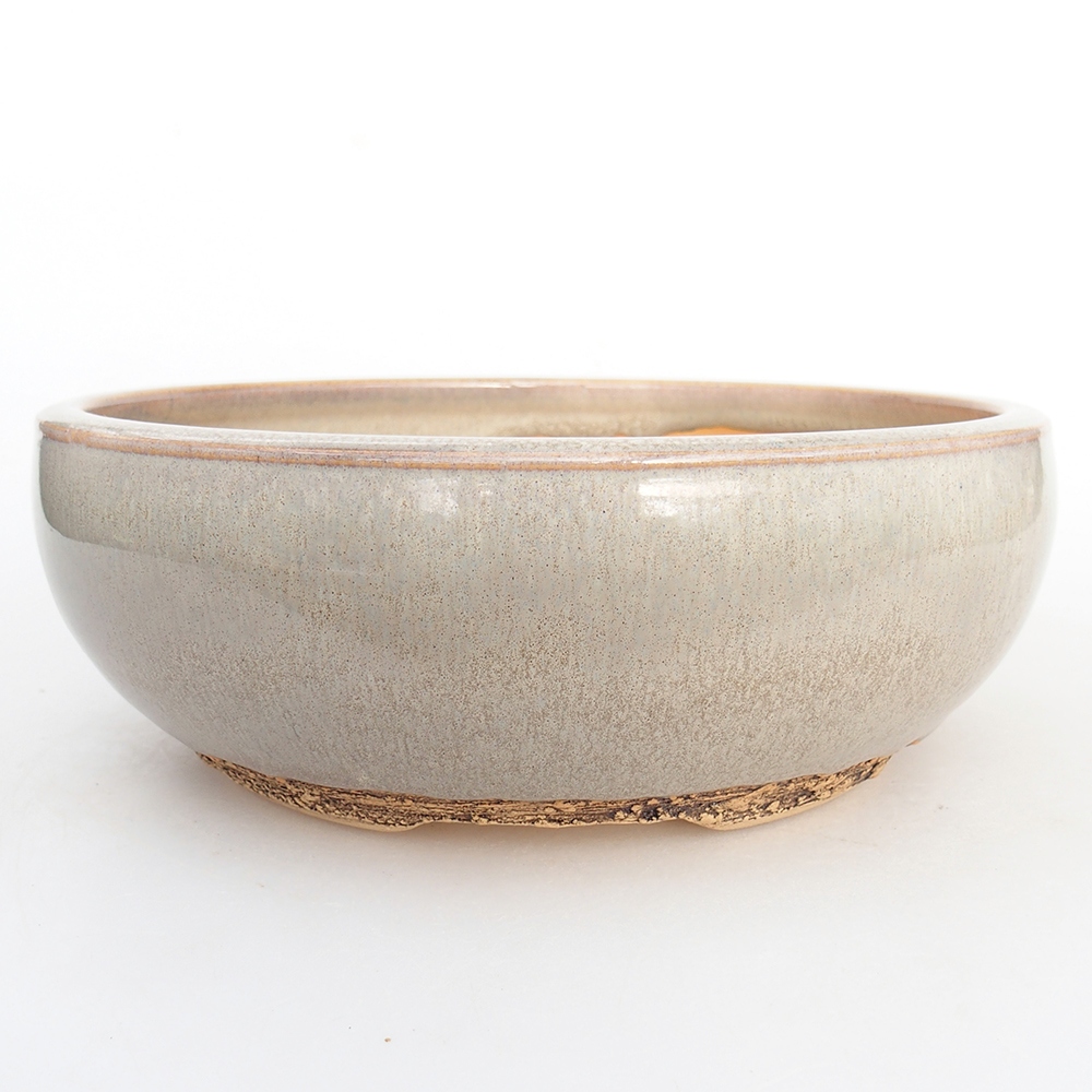 Ceramiczna miska do bonsai 19 x 19 x 6,5 cm, szara