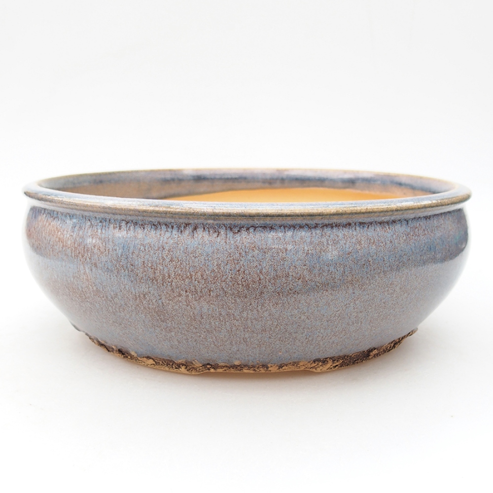 Ceramiczna miska bonsai 23 x 23 x 8cm, kolor niebieski