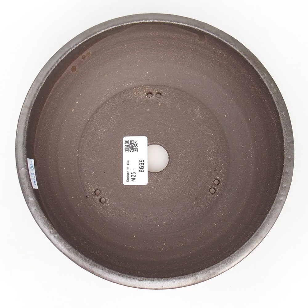 Ceramiczna miska do bonsai 20 x 20 x 6,5 cm, kolor metaliczny