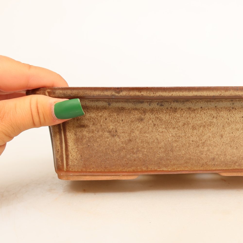 Miska ceramiczna  20 x 15,5 x 5,5 cm, kolor brązowy