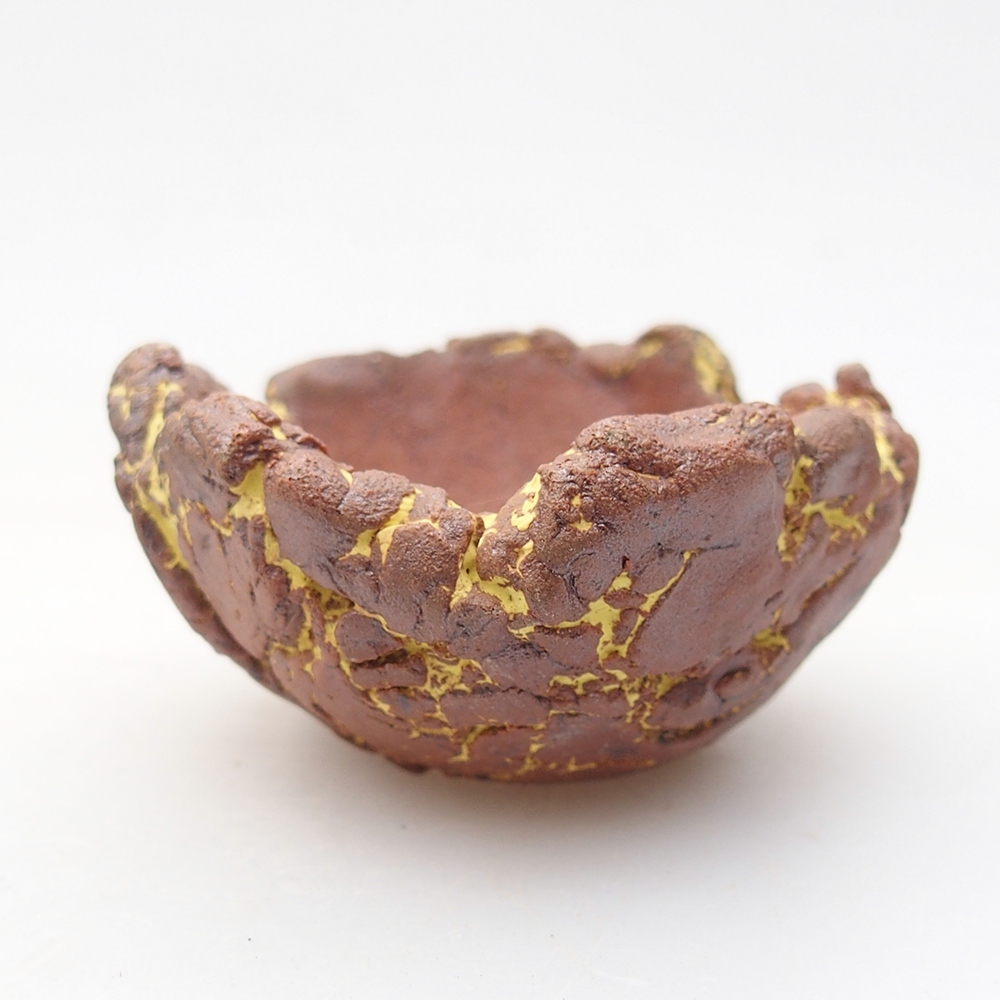 Muszla ceramiczna 5,5 x 5 x 4 cm, kolor żółty