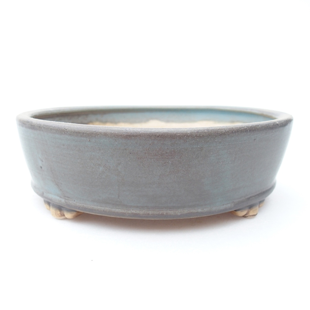 Ceramiczna miska do bonsai 15 x 15 x 5 cm, kolor niebieski