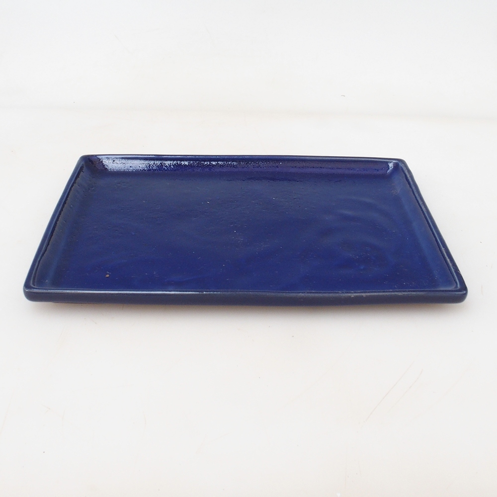 Bonsai bowl prostokątny 22,5 x 17 x 1,5 cm - niebieski