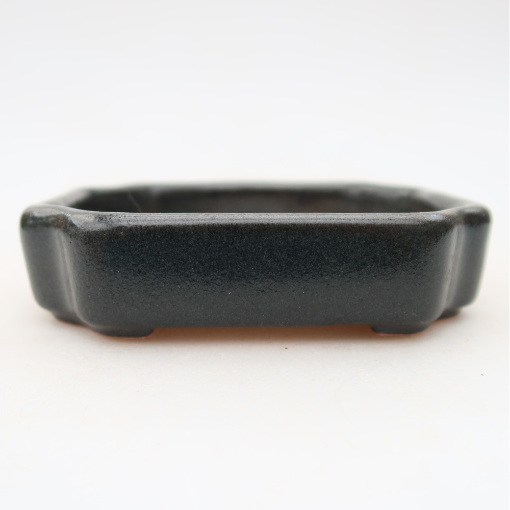 Ceramiczna miseczka do bonsai 10 x 8 x 2,5 cm, kolor szary