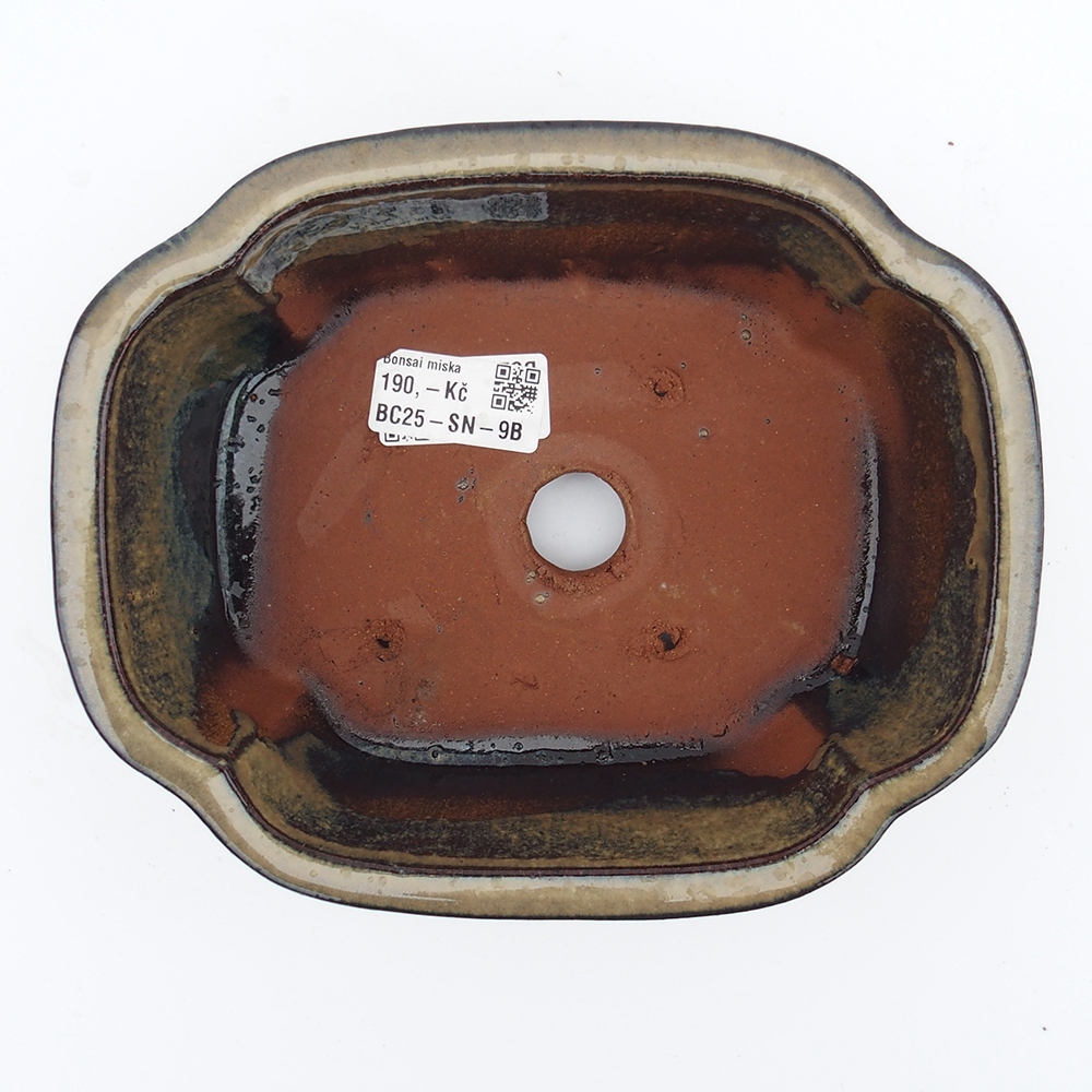 Miska 20 x 16 x 6,5 cm szaro-beżowa