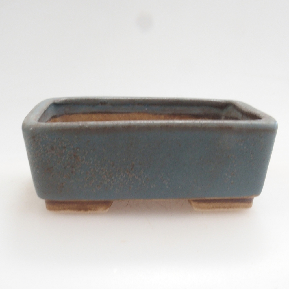 Ceramiczna miska do bonsai 9,5 x 8 x 3,5 cm, kolor niebieski