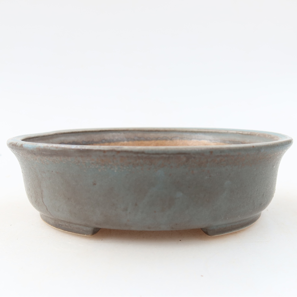 Ceramiczna miska do bonsai 12,5 x 11,5 x 3,5 cm, kolor niebieski