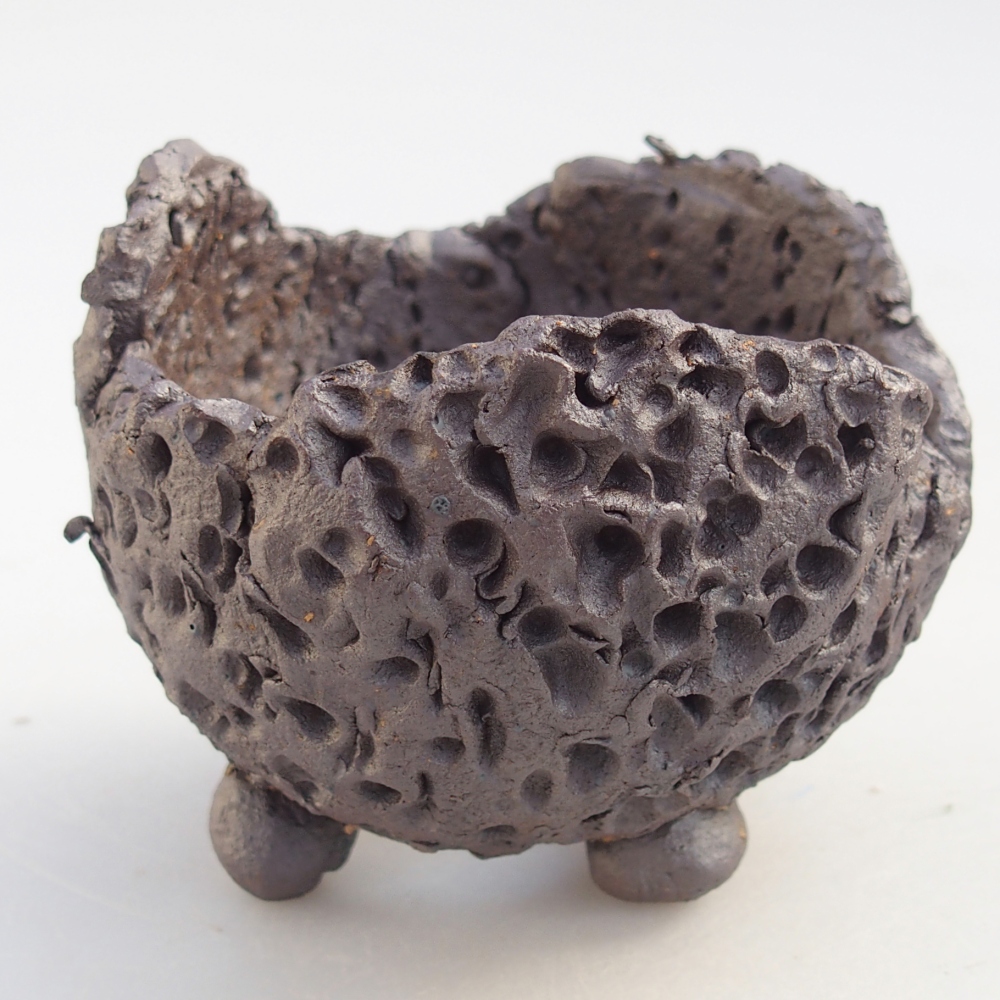 Ceramiczna muszla 8,5 x 8,5 x 7,5 cm, kolor metaliczny