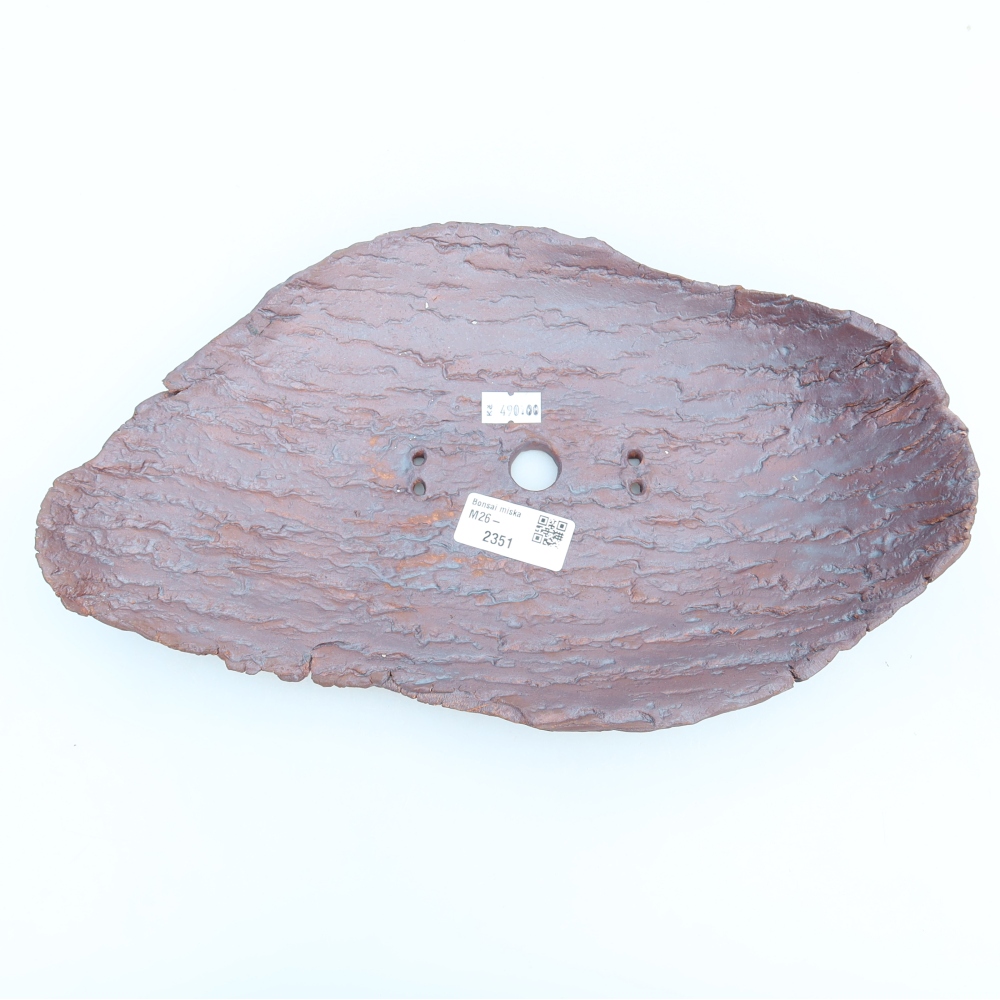 Ceramiczna skorupa  30,5 x 19 x 6 cm, kolor brązowy
