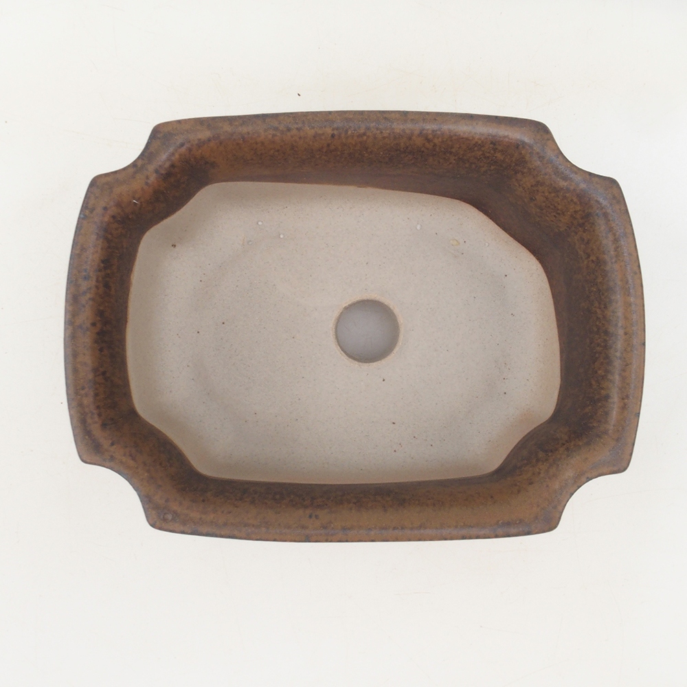 Bonsai bowl H01 - 12 x 9 x 5 cm - niebieski