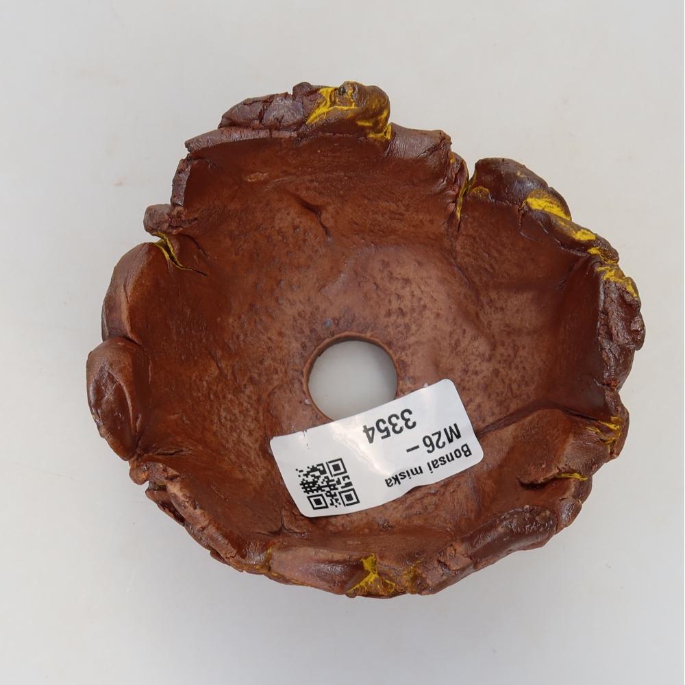 Ceramiczna skorupka  9,5 x 9 x 6 cm, kolor żółty