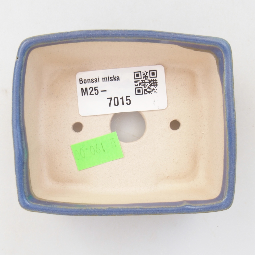 Ceramiczna miska na bonsai 8,5 x 7 x 3,5 cm, kolor niebieski