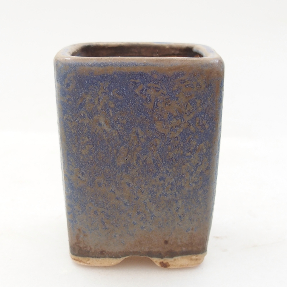 Ceramiczna miska bonsai 5 x 5 x 6,5 cm, kolor niebieski