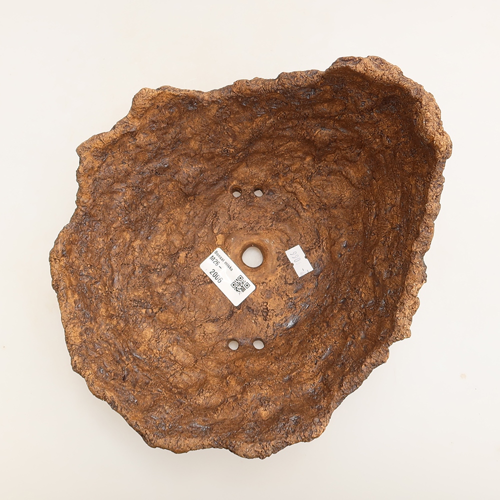 Ceramiczna skorupa 22 x 19 x 17 cm, kolor brązowy