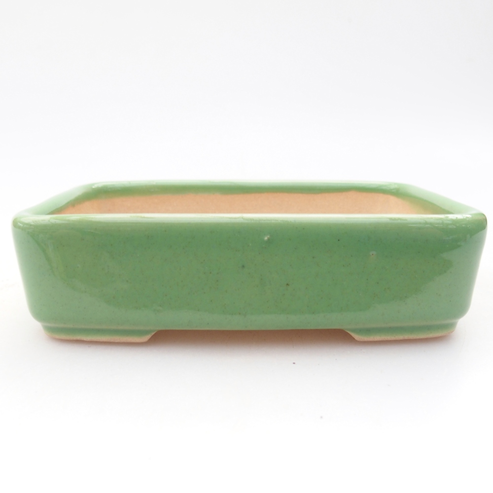 Ceramiczna miska do bonsai 12,5 x 9 x 3,5 cm, zielona