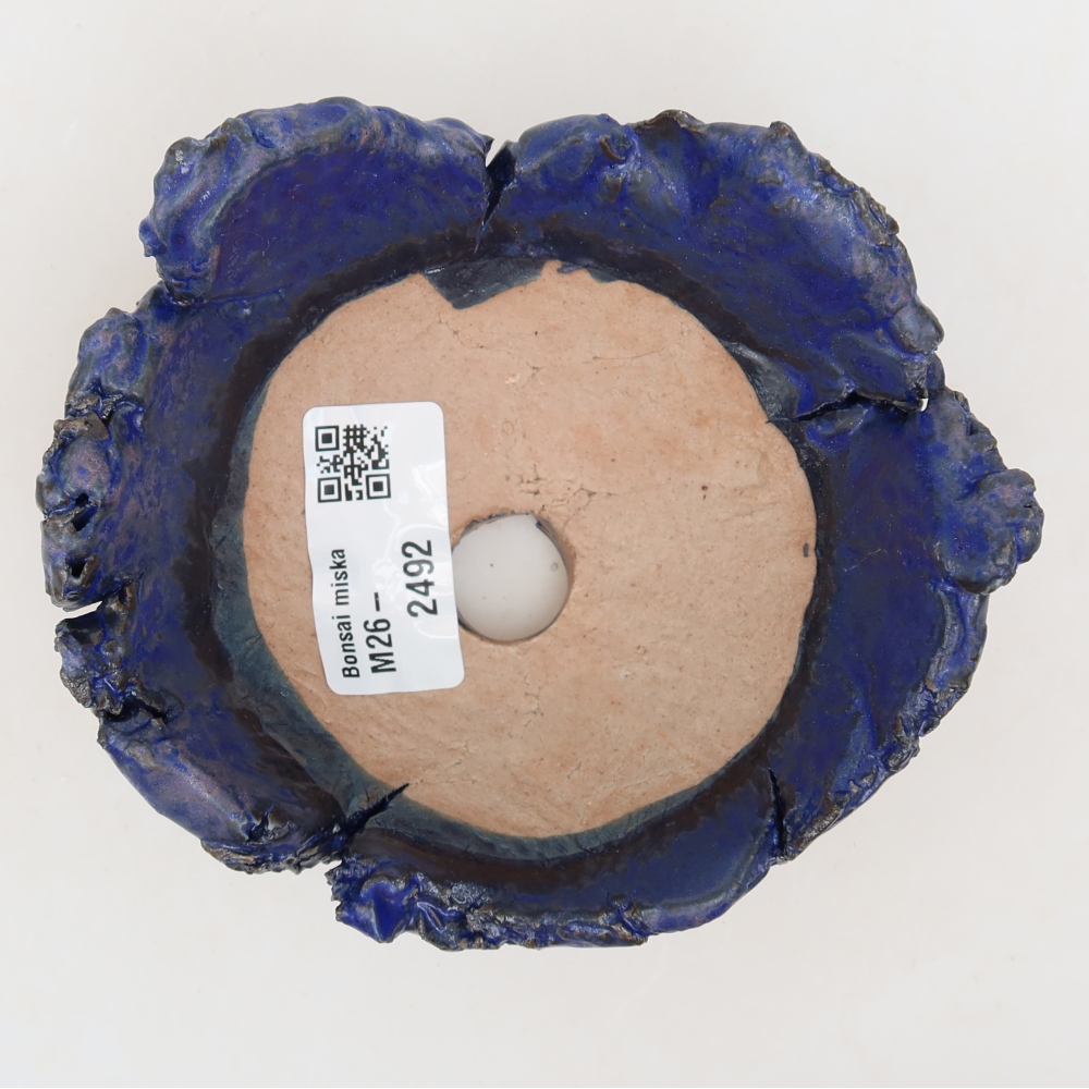 Ceramiczna skorupka  11,5 x 10,5 x 5,5 cm, kolor niebieski