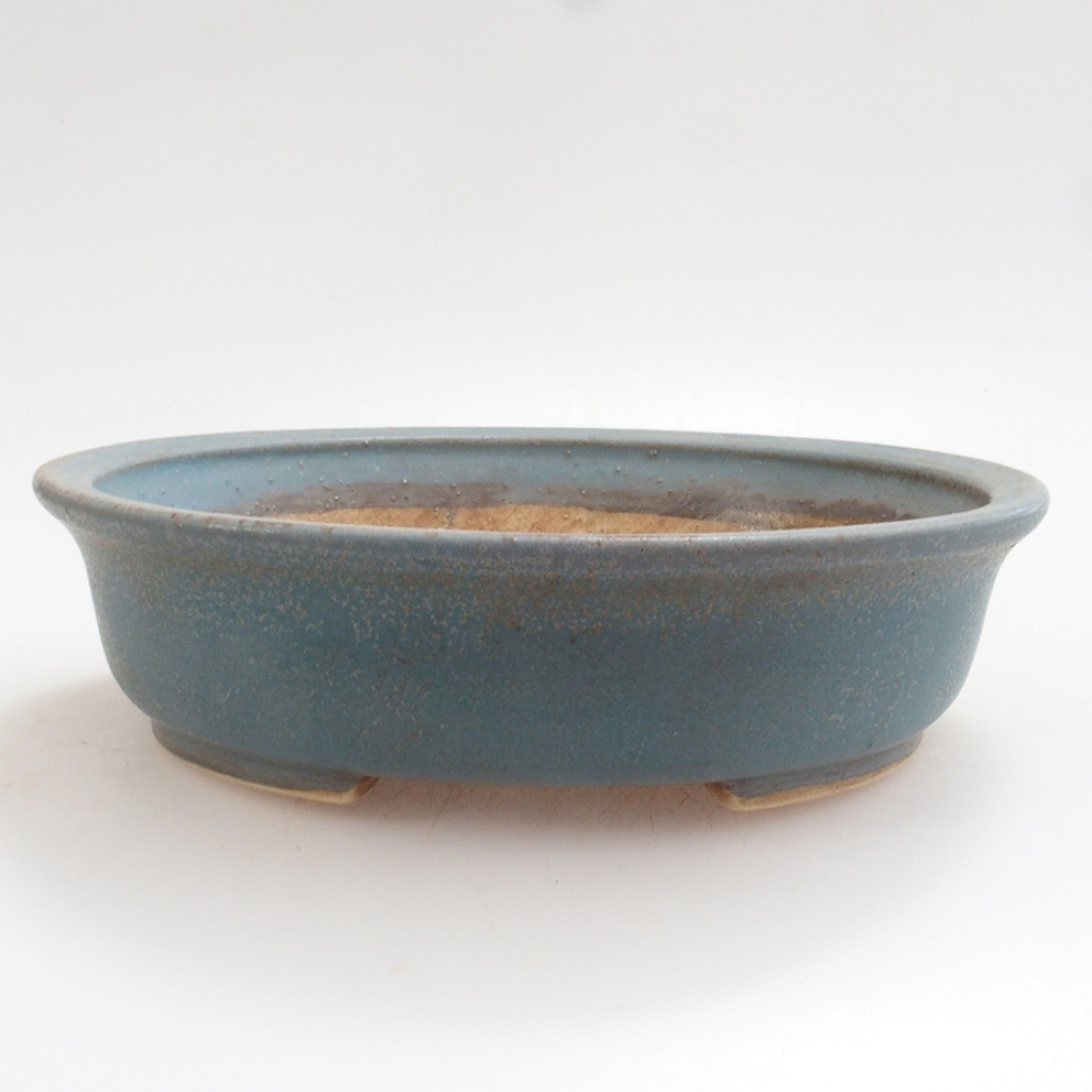Ceramiczna miska do bonsai 15 x 14 x 4 cm, kolor niebieski