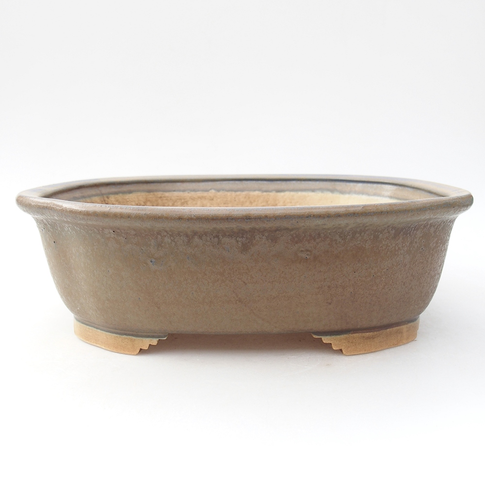Ceramiczna miska bonsai 24 x 21 x 7,5  cm, kolor niebieski