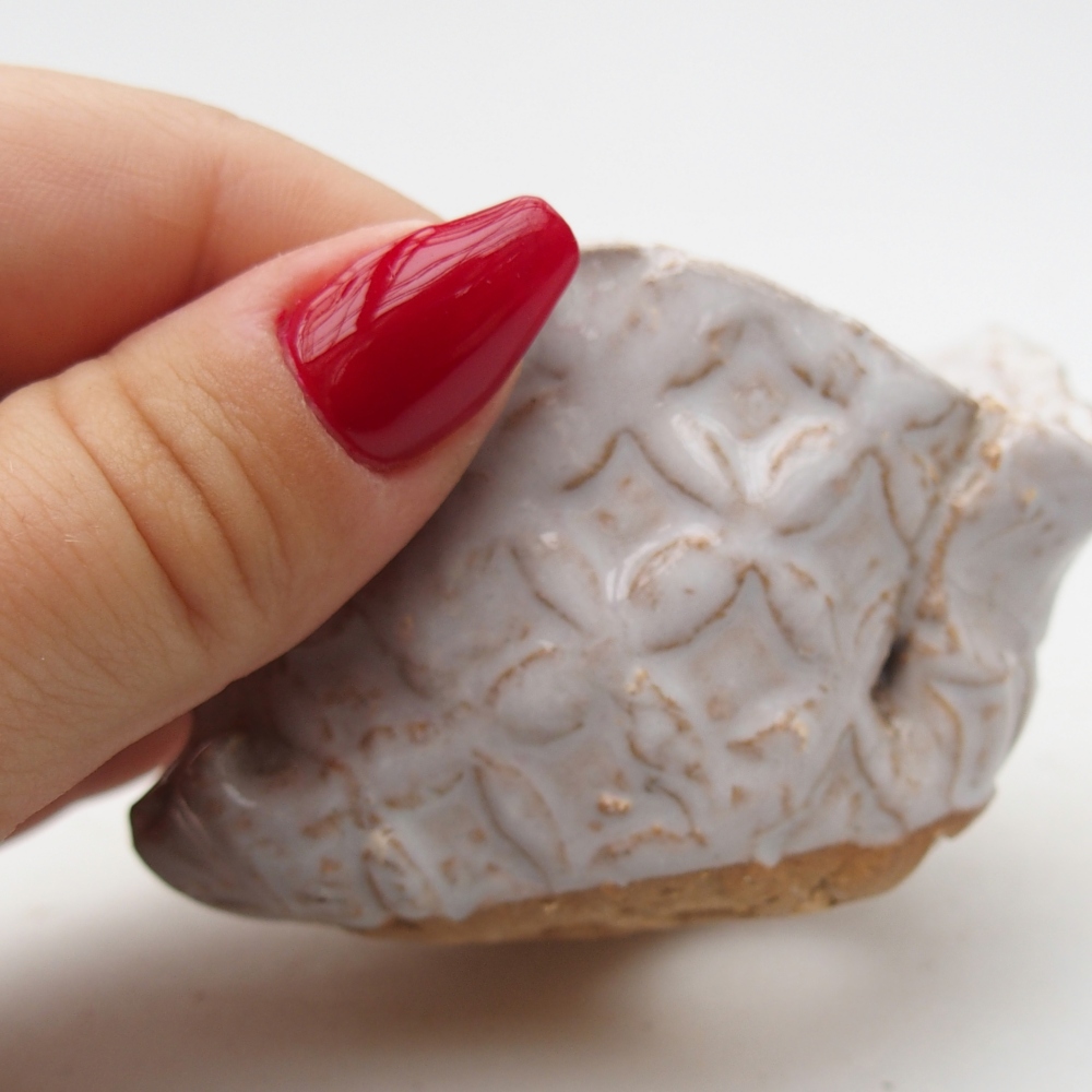Muszla ceramiczna 8 x 7 x 4,5 cm, kolor biały