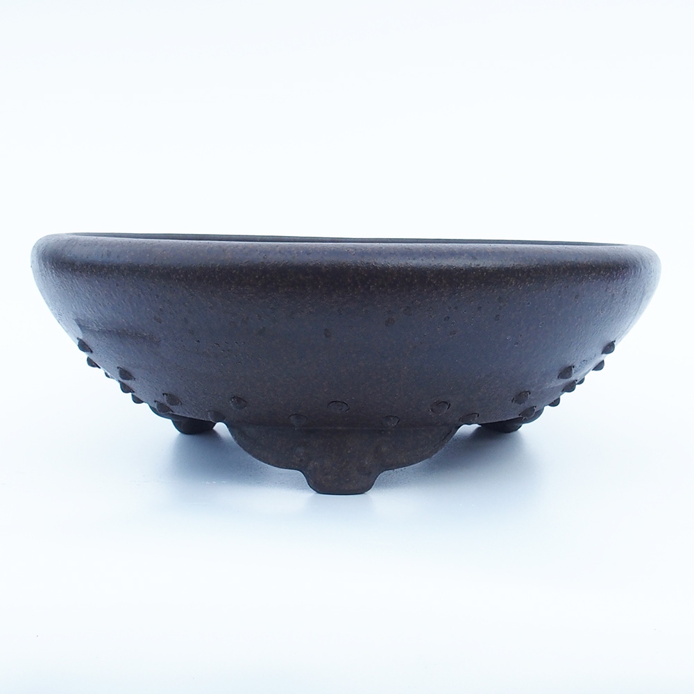 Miska 29 x 29 x 9,5 cm brązowa ochra