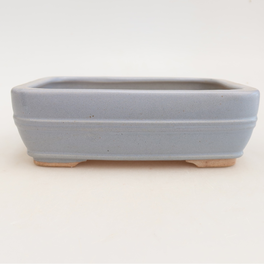 Ceramiczna miska do bonsai 17 x 12,5 x 5,5 cm, kolor niebieski
