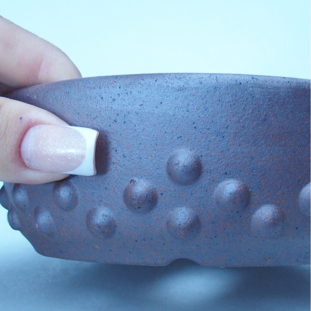 Miska 13 x 13 x 4,5 cm brązowa