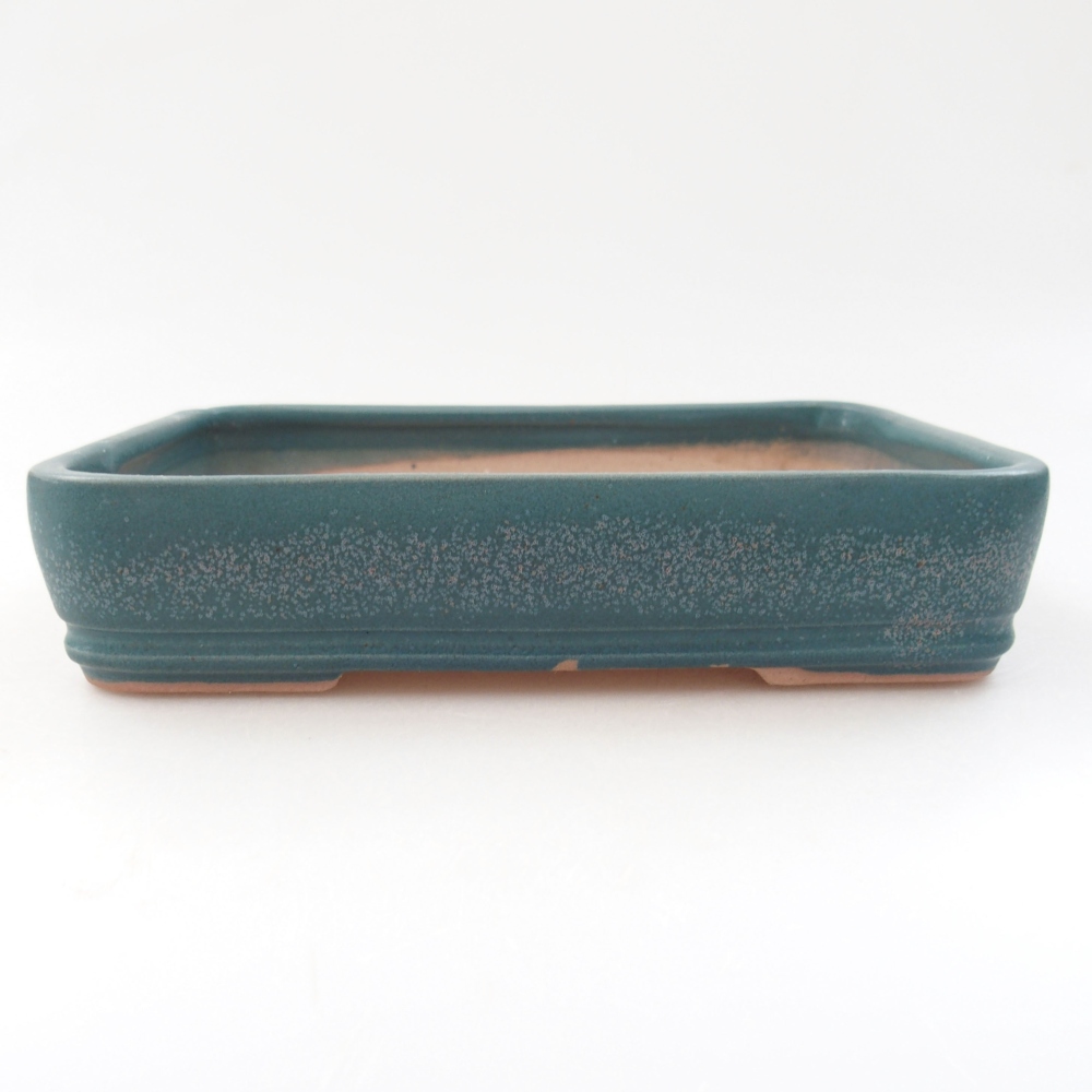 Ceramiczna miska bonsai 18 x 13,5 x 4 cm, kolor niebieski