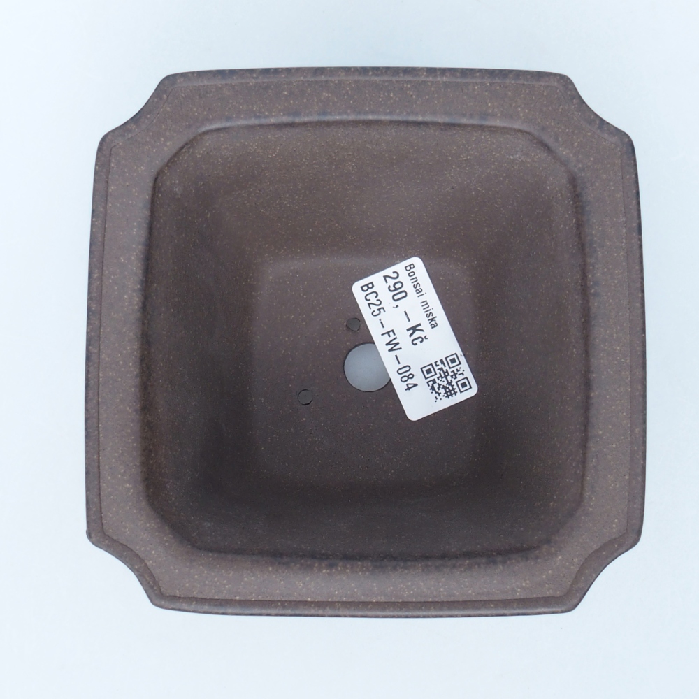 Miska 12 x 12 x 7,5 cm brązowa ochra
