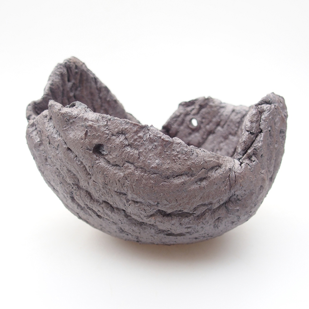 Muszla ceramiczna 14 x 13 x 10,5 cm, kolor metaliczny