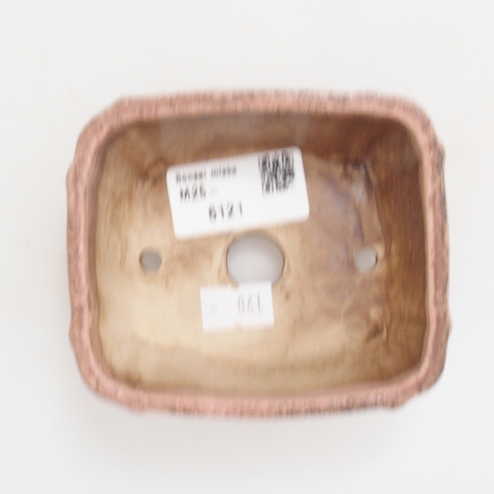 Ceramiczna miska do bonsai 10 x 8,5 x 4,5 cm, kolor różowy