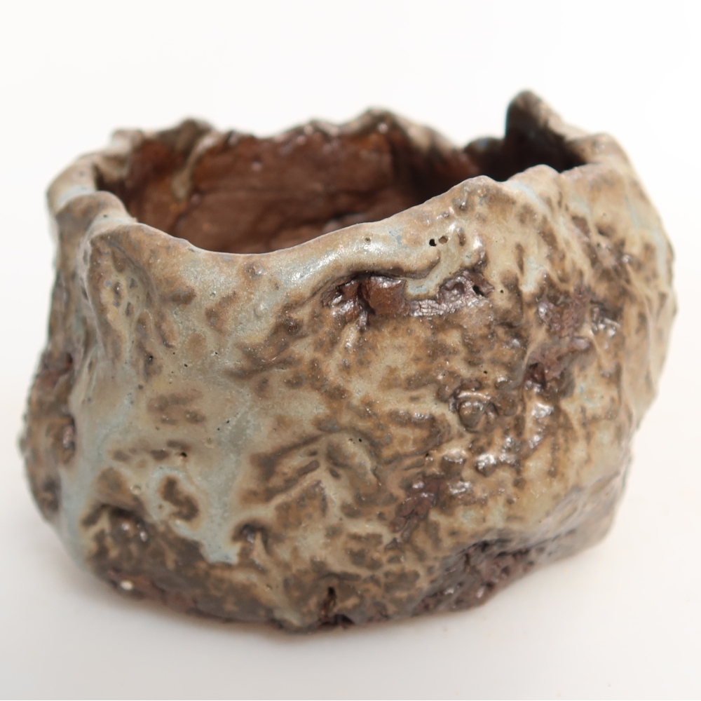 Ceramiczna skorupka  7,5 x 7 x 5 cm, kolor zielony