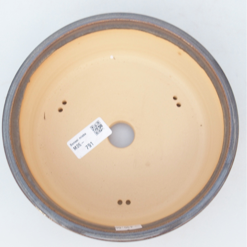 Ceramiczna miska do bonsai 19 x 19 x 6,5 cm, szara